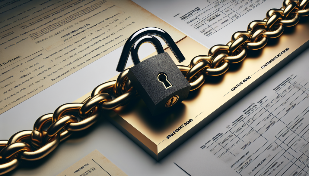 What is the difference between a single entry bond and a continuous bond