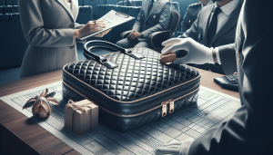 Customs inspection process for high value luxury handbag shipments